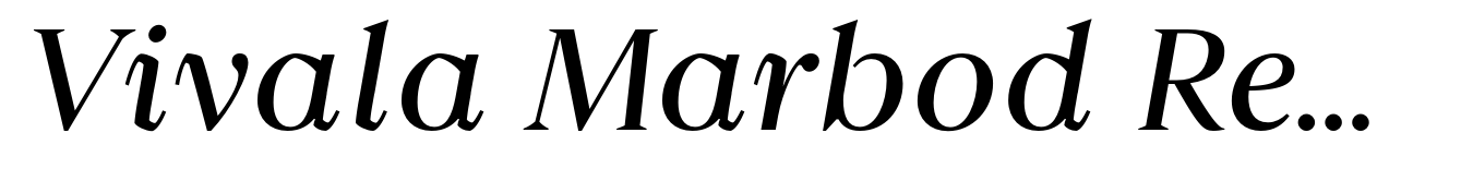 Vivala Marbod Regular Italic